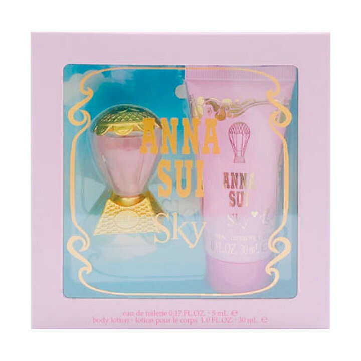 楽天市場】アナスイ ANNA SUI トライアルキット スカイ コフレセット EDT5ml+ボディローション30ml ミニチュア 【ミニ香水】【激安セール】【あす楽】【割引クーポンあり】 : 香水カンパニー 楽天市場】アナスイ ANNA SUI トライアルキット スカイ コフレセット EDT5ml+ボディローション30ml ミニチュア 【ミニ香水】【激安セール】【あす楽】【割引クーポンあり】 : 香水カンパニー