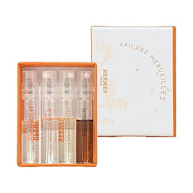 エルメス HERMES オー デ メルヴェイユ 2ml×4本 サンプル スプレー ミニチュア セット 【ミニ香水】【当日出荷14時迄_休業日除く】【割引クーポンあり】