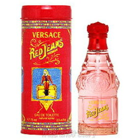 【4/1限定★ポイント10倍＋400円OFF】ヴェルサーチ VERSACE レッド ジーンズ 75ml EDT SP fs 【香水 レディース】【あす楽】