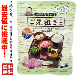 ご先祖さま  ご先祖様 エコパック 仏膳用 素材セット インスタント 仏膳 お膳 霊供膳 霊具膳 精進料理 お供え お盆 お彼岸 フリーズドライ お盆用品 法要 法事