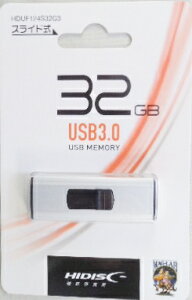 �n�C�f�B�X�N�@USB�������[�t���b�V���@�X���C�h���@32G�@3�D0�@HDUF124S32G3