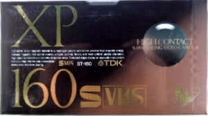 TDK@S|VHS@rfIe[v@ST|160XPF