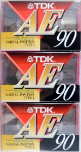 3巻パック TDK カセットテープ AE−90A 90分テープ