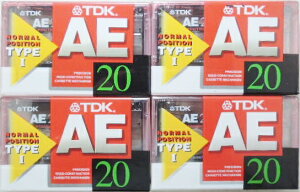 4�p�b�N�@TDK�@�J�Z�b�g�e�[�v�@AE�|20F�@20���e�[�v