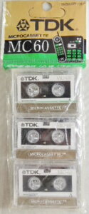 TDK マイクロ カセットテープ D−MC60U3