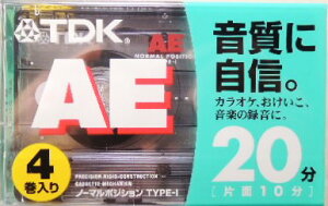 TDK�@�J�Z�b�g�e�[�v�@AE�|20x4G�@20���e�[�v4��