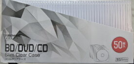 磁気研究所　CD　DVD　BD　5mmスリムケース　50枚