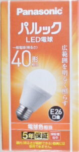 パナソニック LED電球 広配光ベーシック LDA4L−GK4 40W形 電球色