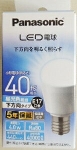 �p�i�\�j�b�N�@LED���^�d���@�������^�C�v�@40W�`�@LDA4D�|H�|E17ESW2�@�����F