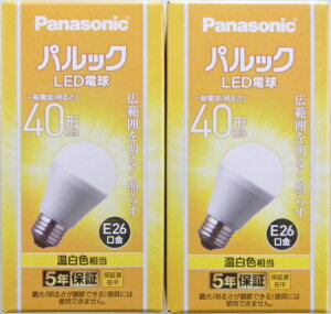 2�Z�b�g�@�p�i�\�j�b�N�@LED�d���@�L�z���x�[�V�b�N�@LDA4WW�|GK4�@40W�`�@�����F