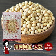福岡県産大豆《ふくよかまる・特定加工用大豆合格・中粒》1kg・1kg×3 ／ 送料無料 チャック付 大豆 フク…