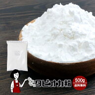 もちもちタピオカ粉 （タピオカスターチ）500g / もちもちの素 送料無料 チャック付 キャッサバ ポンデケ…