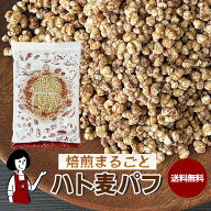 焙煎まるごとハト麦パフ 250g・500g・500g×3 ／ チャック付 送料無料 無添加 無農薬 ノンフライ スナッ…