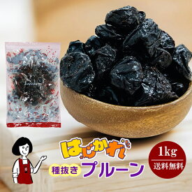 《はじかれ》種抜きプルーン 1kg／B品 チャック付袋 送料無料 チリ産 砂糖不使用 ドライプルーン 肉厚 こわけや