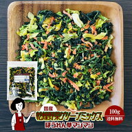 国産 乾燥野菜グリーンミックス《ほうれん草マシマシ》／ チャック付 送料無料 ほうれん草 キャベツ 人参…