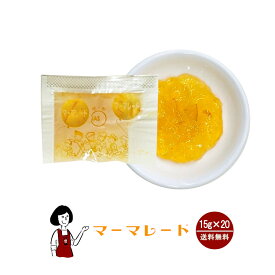 タカ食品 マーマレードジャム　15g×20袋 メール便 送料無料 ジャム 九州 学校給食 給食用ジャム 小袋 パン スイーツ 使い切り マーマレード 小分け テイクアウト こわけや