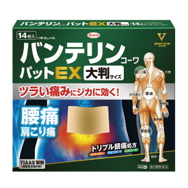 【第2類医薬品】バンテリンコーワパットEX　大判サイズ 14枚