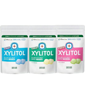 【3種セット】【メール便発送】 XYLITOL キシリトールガム 歯科専用 クリアミント（5843）・アップルミント（5850）・マスカット（5836） (ラミチャック 各35g)