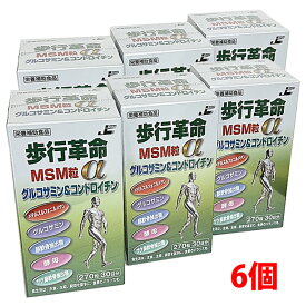 【6個セット】歩行革命MSM粒α 270粒（30日分）×6個