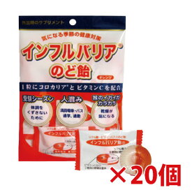 【20袋セット】インフルバリアのど飴 （4.8g×10粒）×20袋