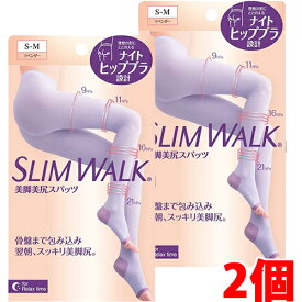 【2個】スリムウォーク 美脚美尻スパッツ S～Mサイズ×2個 SLIMWALK【コンパクト】