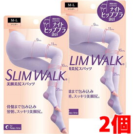 【2個】スリムウォーク 美脚美尻スパッツ M～Lサイズ×2個 SLIMWALK【コンパクト】