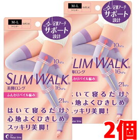 【2個】スリムウォーク 美脚ロング M～Lサイズ×2個 SLIMWALK【コンパクト】