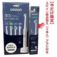 【今だけ限定・ステイン除去替えブラシ付き】音波式電動歯ブラシ 充電式 HT-B3040-W ホワイト【co-1】