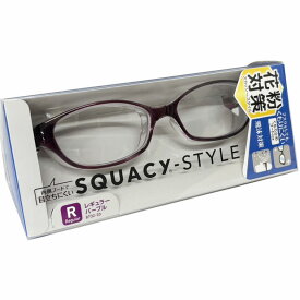 【花粉防止眼鏡】名古屋眼鏡 スカッシースタイル レギュラーサイズ（パープル）【花粉めがね・花粉メガネアレルギー対策・おしゃれ】【co-1】