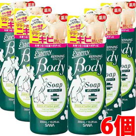 【6個】サナ　エステニー　薬用ボディソープ　AC（医薬部外品） 300ml×6個