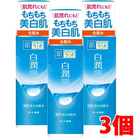 【3個】ロート製薬 肌ラボ 白潤薬用美白化粧水 170mL×3個【コンパクト】