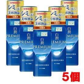 【5個】ロート製薬 肌ラボ 白潤プレミアム 薬用浸透美白化粧水 170mL×5個【コンパクト】