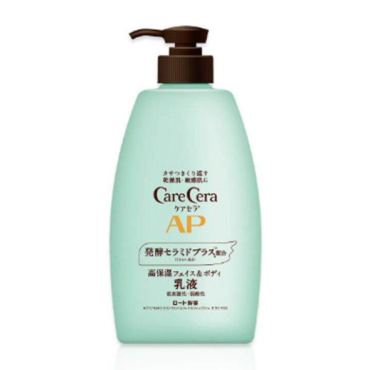 楽天市場】ロート製薬 ケアセラ APフェイス＆ボディ乳液 大容量ポンプ 