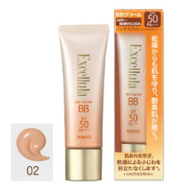 【代引不可・メール便発送・送料無料】エクセルーラ スキンバリア BB 30g 02 自然〜健康的な肌色〈日中用保護美容液・化粧下地〉