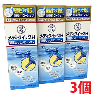 【3個】【医薬部外品】メディクイックH 頭皮しっとりローション 120mL×3個【co-1】