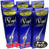 【ダークブラウン】【6本セット】細毛・薄毛をボリュームアップ ピノーレ V−up ヘアスプレー ダークブラ…