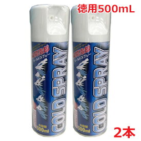 【2本セット】ピノーレ 瞬間冷却コールドスプレー 徳用500mL×2本【熱中対策・猛暑対策】