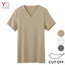 【最大30％OFFクーポン対象】【マラソン期間限定★SALE】【ゆうパケット送料無料】グンゼ YG CUT OFF(カットオフ)仕様 VネックTシャツ 抗菌防臭...