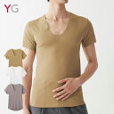 【期間限定SALE■】【クーポン対象】【メール便送料無料】GUNZE YG CUT OFF メンズ VネックTシャツ きりっぱなし 【日本製】 YV1515後品番 グンゼ ＃W1Q2 01-YN1515[M便 1/1]