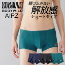【メール便送料無料】GUNZE BODY WILD AIRZ メンズ エアーズボクサーパンツ ショートタイプ CUT OFF グンゼ ボディワ…