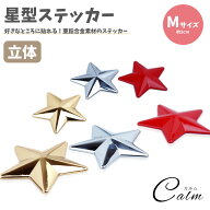 星型 ステッカー 亜鉛合金 カーステッカー シール 約3cm 3D 車 バイク 小物 雑貨 カー用品 スター 星