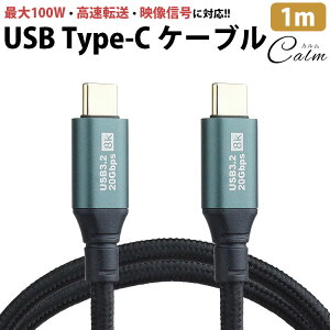 Type-C P[u 100cm 1m USB3.2 20Gbps Type-C to Type-C P[u USB C ^Cv C [dP[u PD Ή 100W }[d f[^] fMΉ
