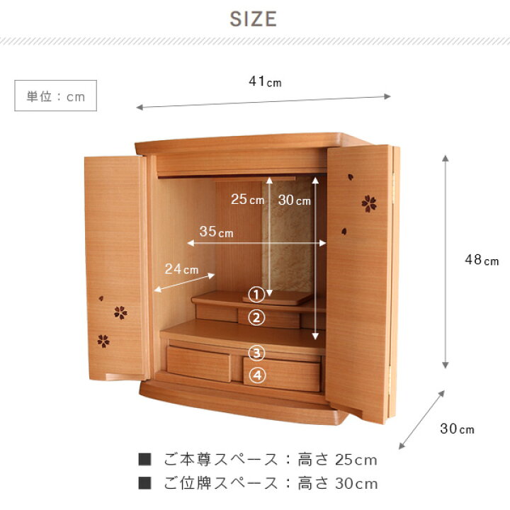 楽天市場】ミニ仏壇 仏具セット さくら 桜 16号 仏具(小) おしゃれ 