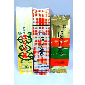 棒ほうじ茶　茶葉　味比べセット　ほうじ茶峰錦100g・玉錦100g・宇治錦100g各1本セット　ほうじ茶　国産　リーフ　老舗