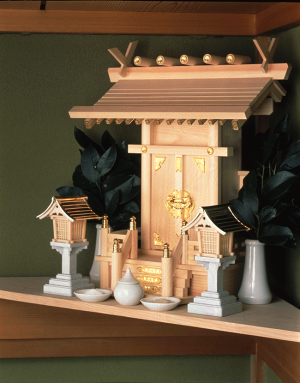 【神棚用神具】■パチッパチッ灯籠・春日灯籠(LED)(銅屋根・電池式・一対)【とうろう】【トウロウ】【燈籠】【灯り】【棚板】【お祭り】【お祀り】
