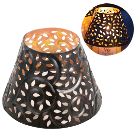 ■3層の色と香りのフレグランスキャンドル｜WoodWick（ウッドウィック） 【トリロジーキャンドル専用】シェードM｜ヴァージニアキャンドル｜アロマキャンドル