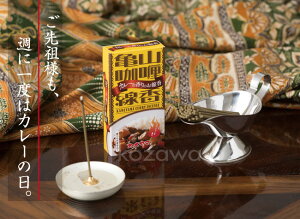 ■故人の好物シリーズ【カレーの香りのミニ寸線香】本格カレースパイス配合【カメヤマ】【ミニ線香】【御供】【お墓参り】【お彼岸】【お盆】【故人の好物線香】