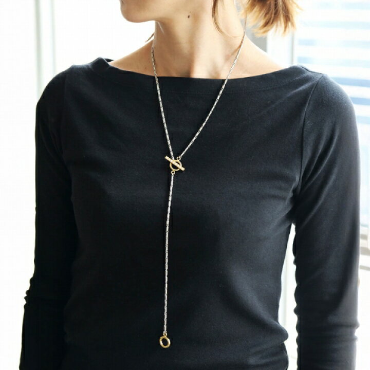 楽天市場】hinahina MANTEL ロングネックレス 4WAY y字 ネックレス 