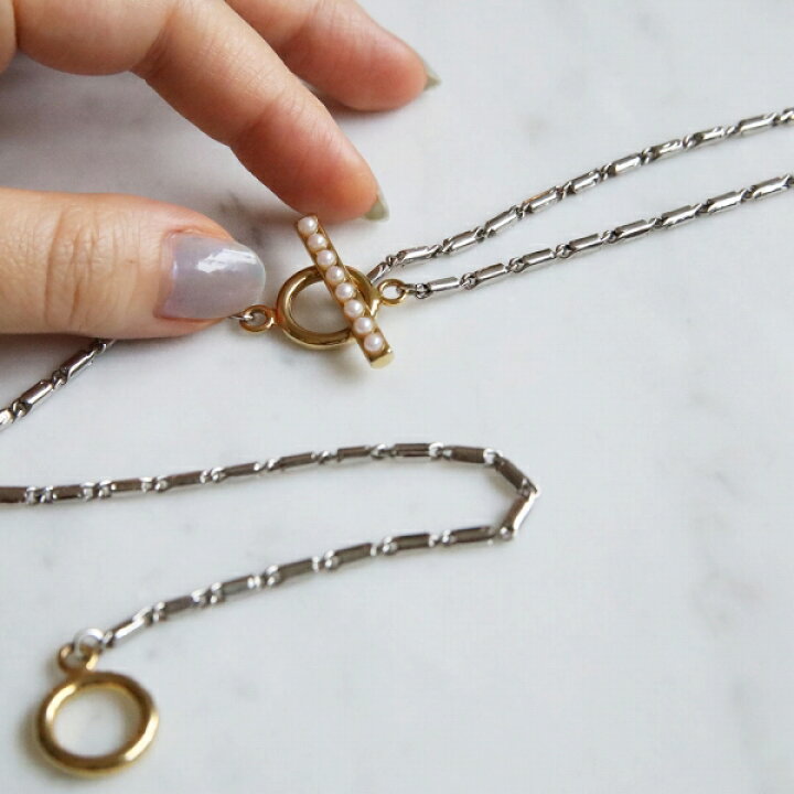 楽天市場】hinahina MANTEL ロングネックレス 4WAY y字 ネックレス 