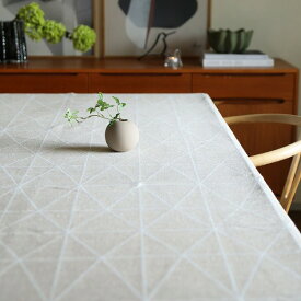 QUARTER REPORT (クォーターリポート) マルチクロス ナチュラル/グレー テーブルクロス/ソファカバー/ベッドスプレッド/カーテン